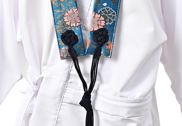 輪袈裟 桜柄 青（令和6年 うるう年記念版）｜ お遍路用品/四国