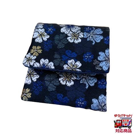 小銭入れ 桜柄 紺（弘法大師号授与1100年記念版）｜ お遍路用品