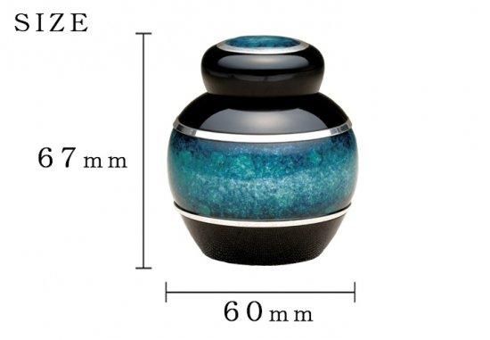 ミニ骨壷 Soul PetitPot MATOU まとう 七宝瑠璃 緑 ｜ 手元供養商品