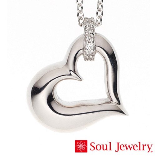 遺骨ペンダント Soul Jewelry　オープンハート　Pt900 プラチナ｜　お遍路用品/四国巡礼用品 通販＆販売ショップ［いっぽ一歩堂］