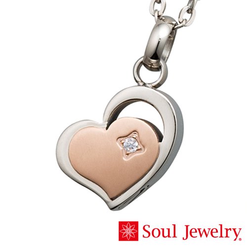 遺骨ペンダント Soul Jewelry チタン クオーレ ローズ｜ 手元供養商品