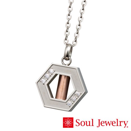 遺骨ペンダント Soul Jewelry チタン　ステラ　ローズ｜　手元供養商品専門店　いっぽ一歩堂