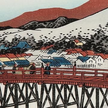 絶品】東海道五十三次絵画 風情たっぷり53の宿+江戸日本橋+京