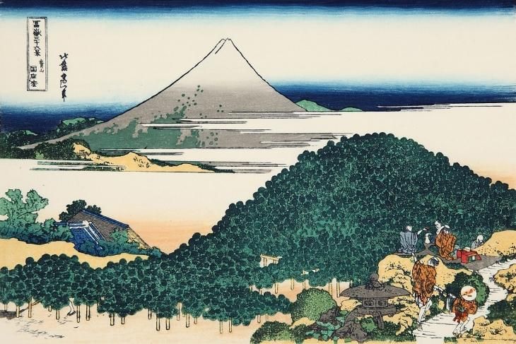 青山円座松 富嶽三十六景 葛飾北斎 復刻版浮世絵