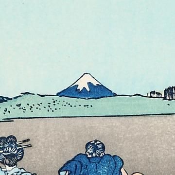 五百らかん寺さざえどう 富嶽三十六景 葛飾北斎 復刻版浮世絵