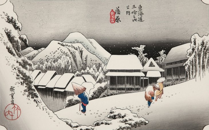 濱松 冬枯ノ図 （はままつ ふゆがれのず） | 浮世絵復刻版画専門店 