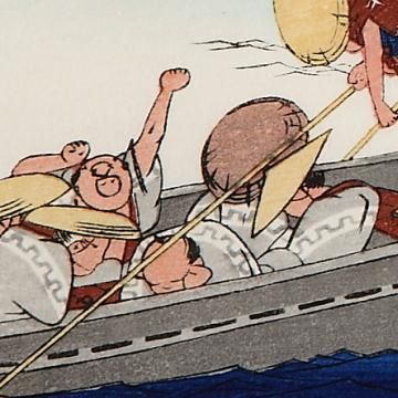 浮世絵、五十三次名所圖會あら井、初代歌川広重画 浮世絵、五十三次名所圖會あら井、初代歌川広重画 版画