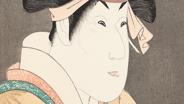 三世瀬川菊之丞の田辺文蔵の妻おしづ 東洲斎写楽 復刻版浮世絵