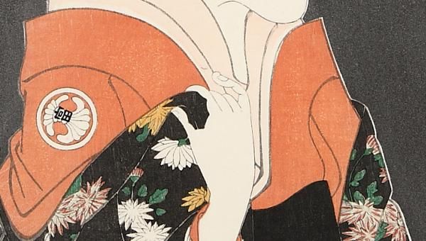 二世瀬川富三郎の大岸蔵人の妻やどり木 東洲斎写楽 復刻版浮世絵
