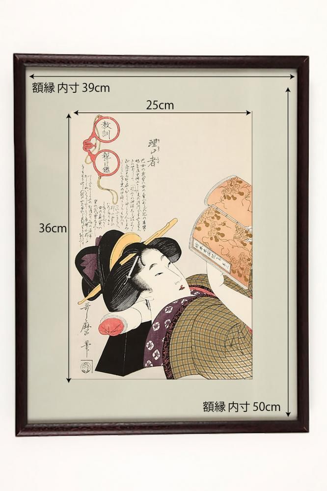 喜多川歌麿 手摺木版画 『教訓親の目鑑 ばくれん』悠々洞出版