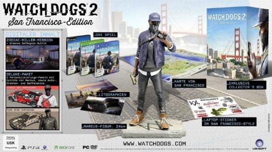 Watch Dogs 2 San Francisco Edition[欧州ドイツ版PS4](新品)ウォッチ