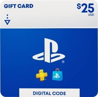 PLAYSTATION Network Card(Store Gift Card) $25 ストアチケット