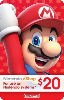 Nintendo eShop Card $20[北米版]パッケージ無しコード販売 - bit-games  洋ゲー（海外ゲーム）通販。レトロ・周辺機器[ビットゲームズ]