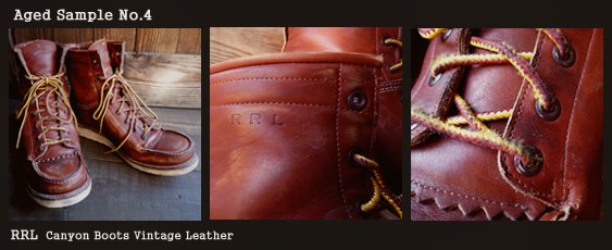 RRL Canyon Boots Vintage Leather ダブルアールエル キャニオン ブーツ エイジング　スターディ横浜
