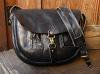 Sturdy Luggage Supply"EXPLORER" Shoulder Bag (Black Leather)