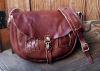 Sturdy Luggage Supply"EXPLORER" Shoulder Bag (Dark Brown Leather)