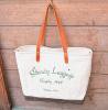 Sturdy Luggage Supply  "CANVAS TOTE BAG  White  Olive"