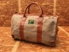 Sturdy Luggage Supply｜ "WEEKENDER" Boston Bag (Kahki × Red Brown)