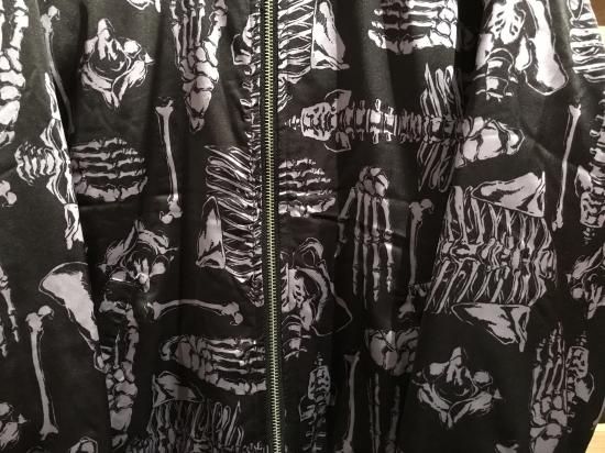 骨プリント,BONE,ボーン柄,骨柄,MA-1,ジャケット,骨プリント