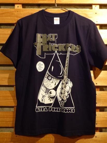HAT TRICKERS - ULTRA PUNK DROOGS T-SHIRTS (SILVER LOGO
