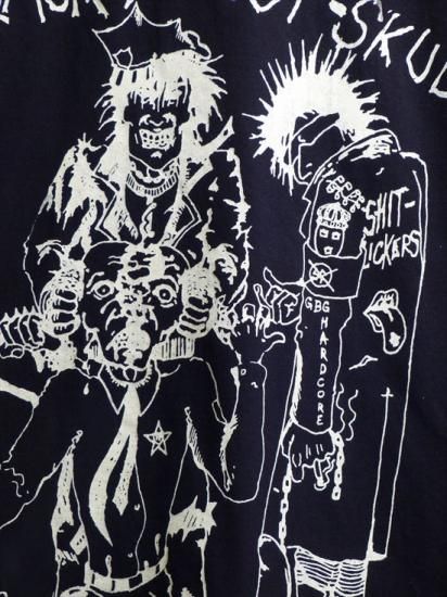 THE SHITLICKERS - CRACKED COP SKULLS T-SHIRT - 下北沢KILLERS