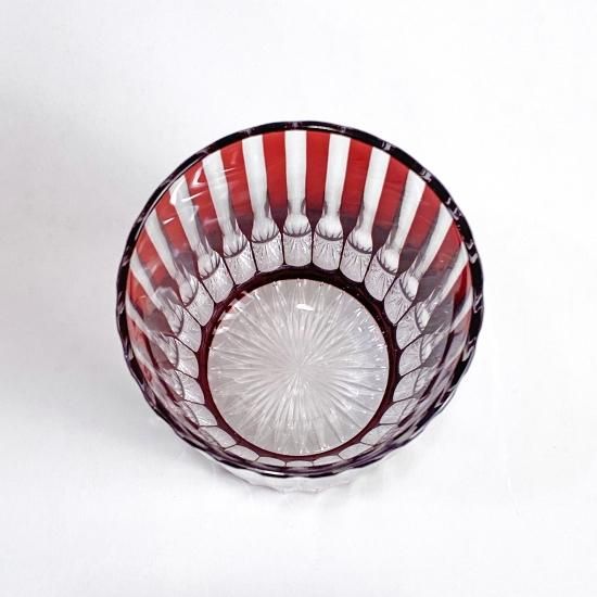 天満切子　赤　52縞 天満切子オンラインショップ / 美しく耐久性があるガラス生地を