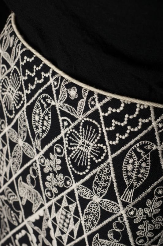 ミナペルホネン symphony スカート(embroidery) - ミナペルホネン正規 