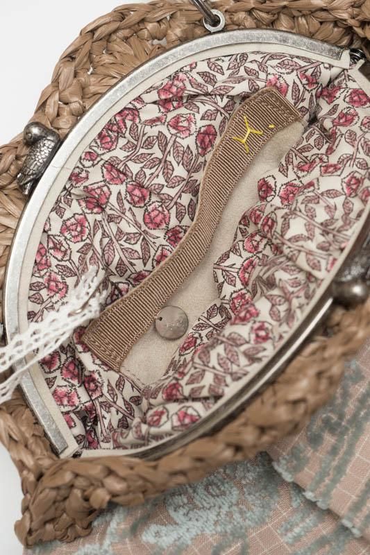 mina perhonen×hitomi shinoyama design がま口バッグ-sieste- - ミナ