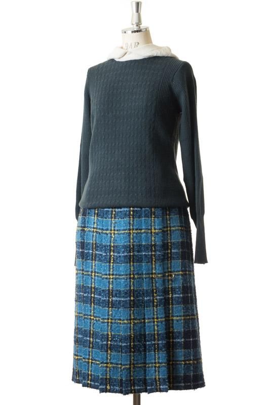 ミナペルホネンmina perhonen tartan 巻きスカート - レディース