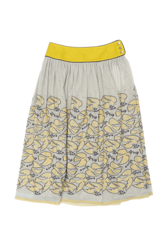 ミナペルホネン sand rose スカート - ひざ丈スカート