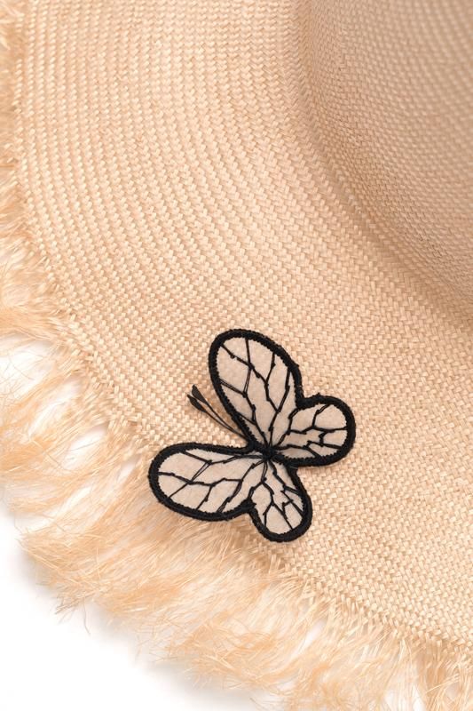 【Sugri】蝶の刺繍付き帽子 Sugri】蝶の刺繍付き帽子 Sugri】蝶の刺繍付き帽子 Sugri】蝶の刺繍