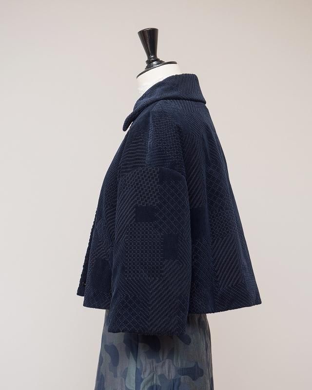 mina perhonen land puzzle ショートジャケット - ミナペルホネン正規