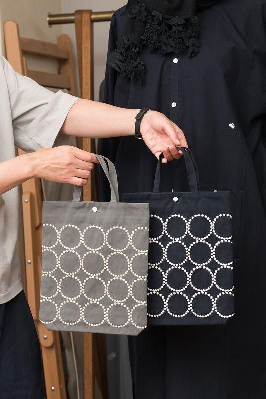 ハンドメイド・ミナペルホネン・symphony×tambourineトートバッグ mina perhonen kanssa tote bag -tambourine- Mサイズ(28×24×4