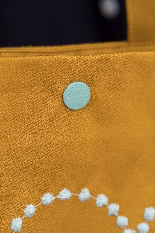 mina perhonen kanssa tote bag -tambourine- Lサイズ(32×29.5×5