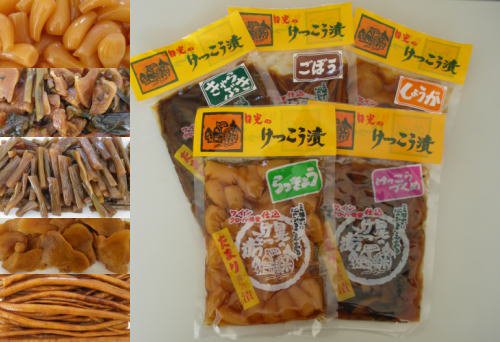 日光のたまり醤油漬「けっこう漬」５品セット・日光けっこう５