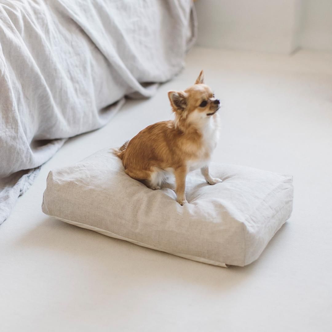 ラミーリネンスクエアベッド - ドッググッズ・猫グッズ通販 free