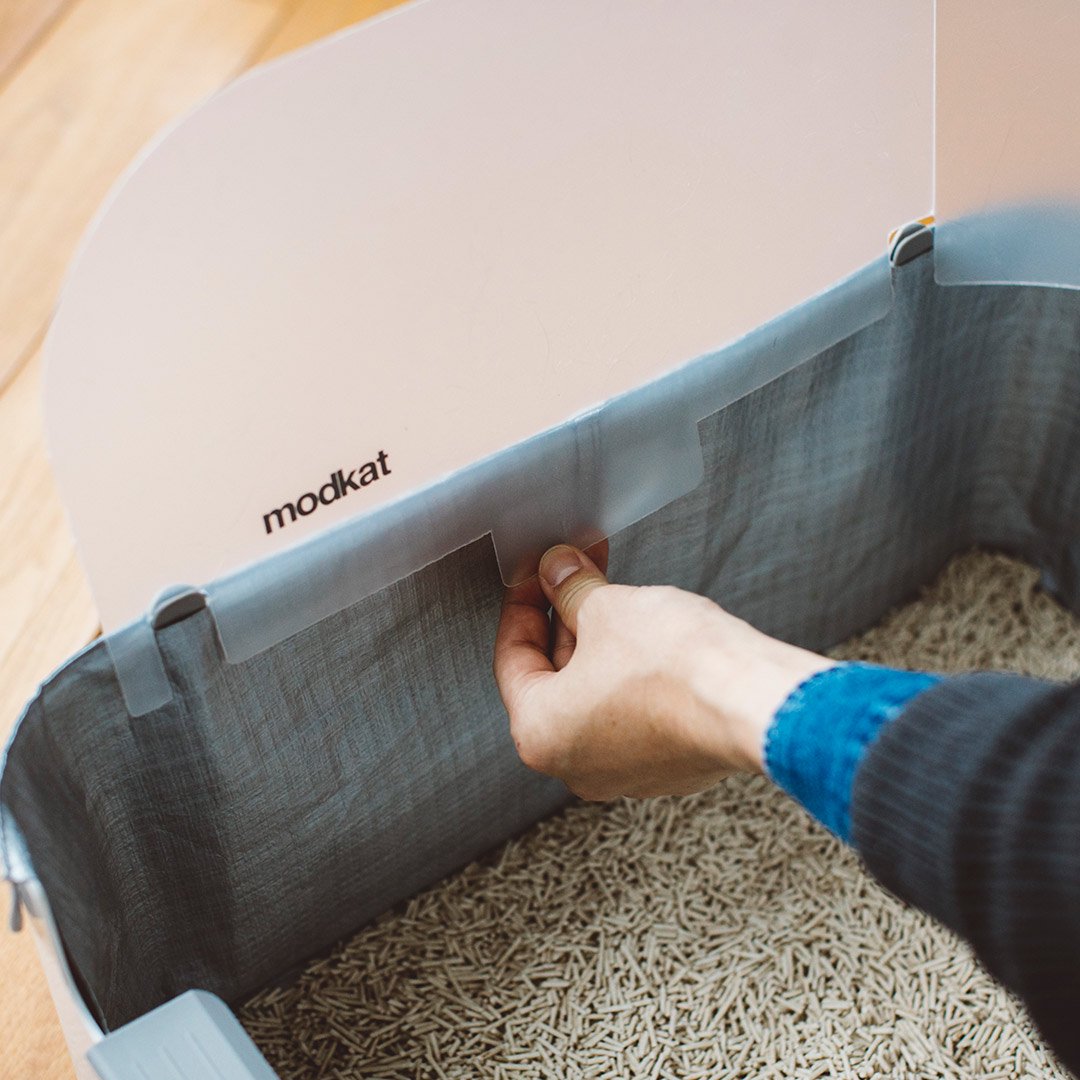 Modkat Litter Tray White - ドッググッズ・猫グッズ通販 free