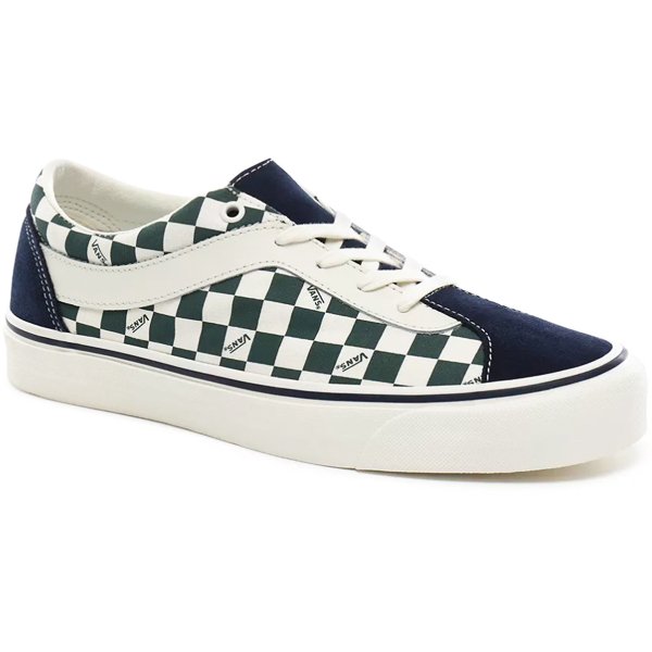 Checkerboard green outlet vans