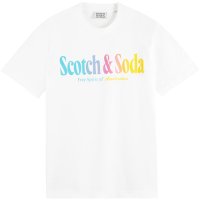 SCOTCH&SODA/åGRAPHIC TEEWHITET