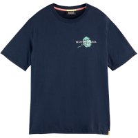 【SCOTCH&SODA/スコッチ＆ソーダ】REGULAR FIT ORGANIC COTTON TEE　NAVY　Tシャツ
