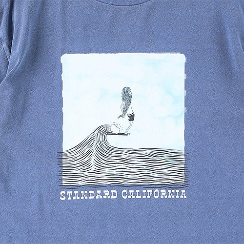 STANDARD CALIFORNIA】MATTHEW ALLEN×SD LOGO T NAVY Tシャツ