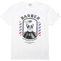 <img class='new_mark_img1' src='https://img.shop-pro.jp/img/new/icons14.gif' style='border:none;display:inline;margin:0px;padding:0px;width:auto;' />【TES/テス】TES HUNTINGTON BARBER TEE　WHITE　Ｔシャツ　THE ENDLESS SUMMER/エンドレスサマー