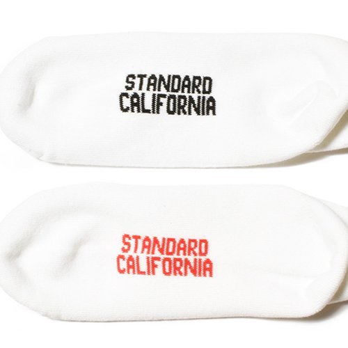 STANDARD CALIFORNIA】SD SPORTS SOCKS-2P BLACK/WHITE RED/WHITE