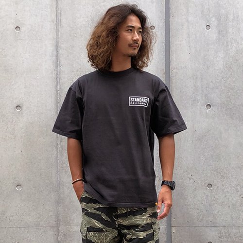 STANDARD CALIFORNIA】SD HEAVYWEIGHT BOX LOGO T BLACK Tシャツ