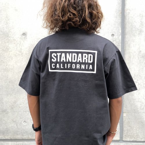 STANDARD CALIFORNIA】SD HEAVYWEIGHT BOX LOGO T BLACK Tシャツ