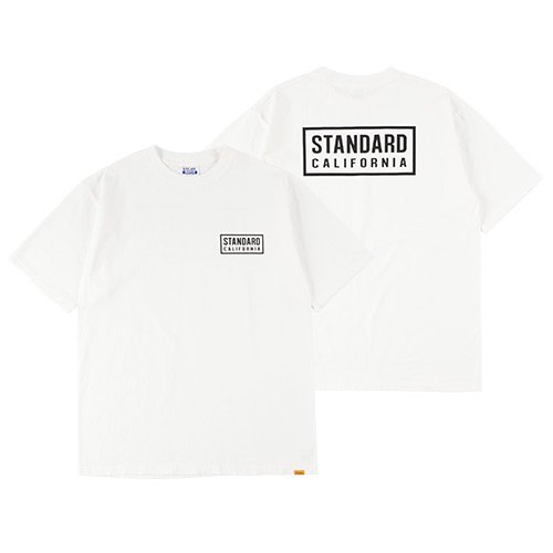 STANDARD CALIFORNIA】SD HEAVYWEIGHT BOX LOGO T WHITE Tシャツ 