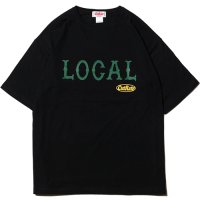 【CUTRATE/カットレイト】CUTRATE CLASSIC LOCAL LOGO DROPSHOULDER S/S T-SHIRT　BLACK　Tシャツ