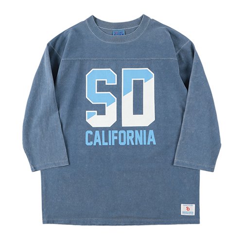 STANDARD CALIFORNIA】SD HEAVYWEIGHT FOOTBALL LOGO T BLUE