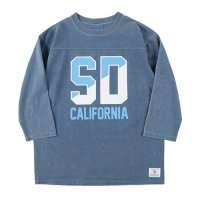 【STANDARD CALIFORNIA】SD HEAVYWEIGHT FOOTBALL LOGO T　BLUE　フットボールT　スタンダードカリフォルニア