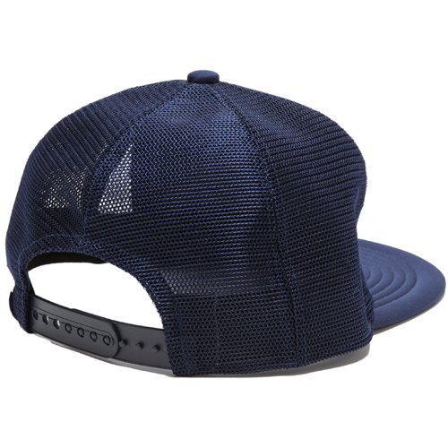 CALEE/キャリー】CALEE FEATHER LOGO PRINT MESH CAP NAVY スナップ